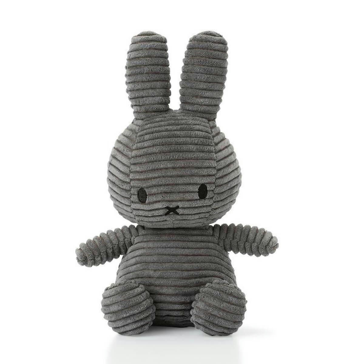 - Peluche lapin 23cm MIFFY Corduroy Grey