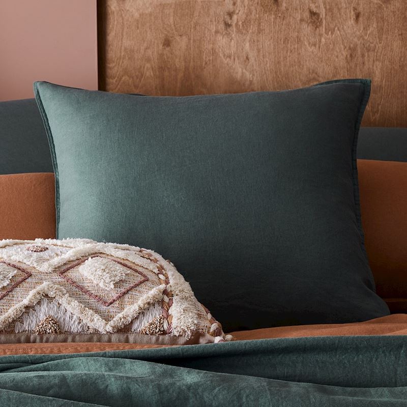 Vintage Washed Linen Cypress Quilt Cover Separates