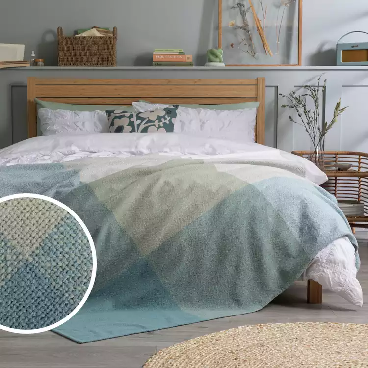 Habitat Gingham Check Handwoven Throw - 125x150cm