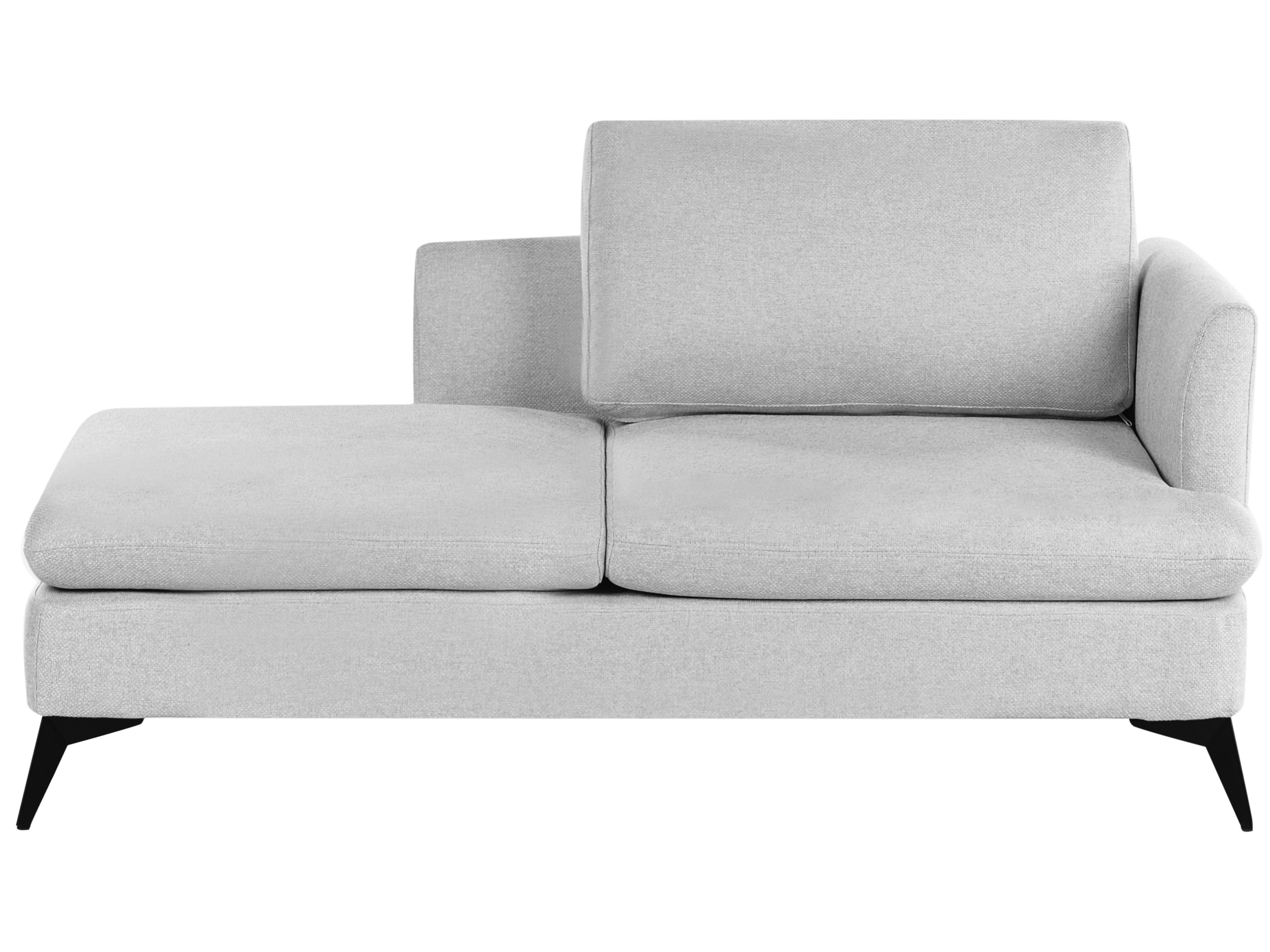 Right-Hand Chaise Longue SIEVOZ Fabric Light Grey