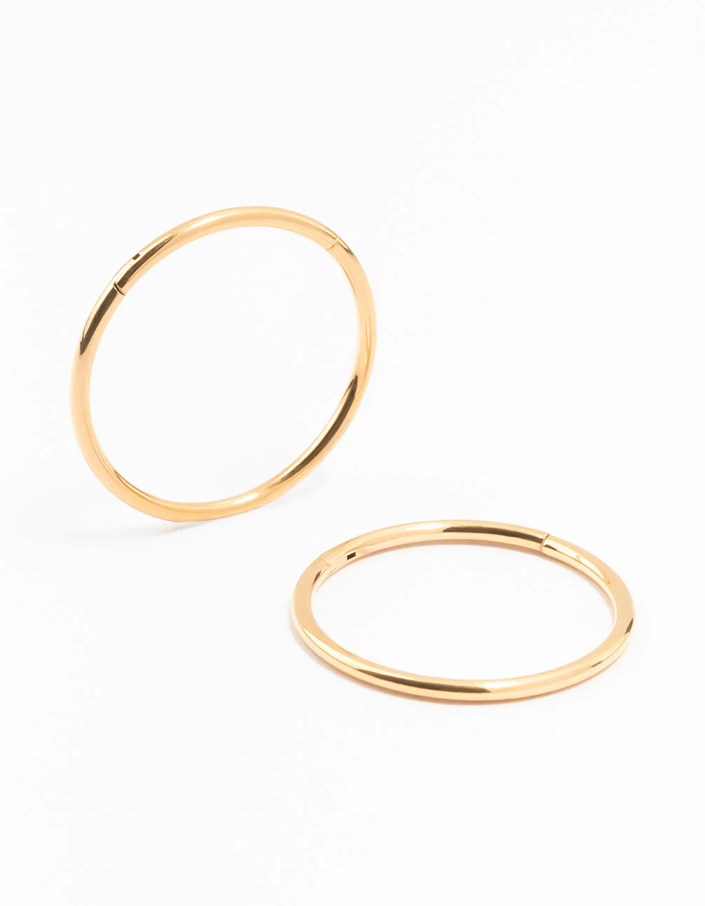 Gold Plated Surgical Steel Sleeper Earrings 14MM