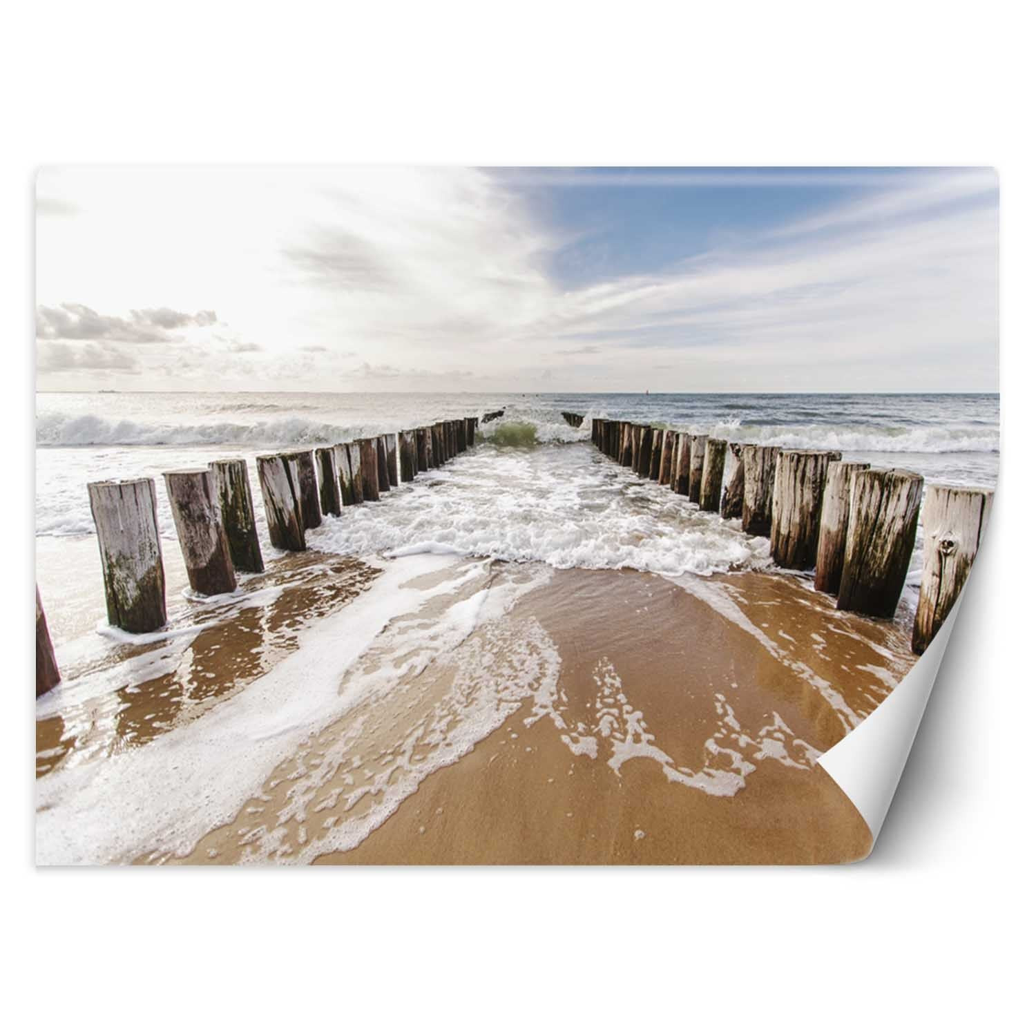 Feeby Fototapeta, Falochrony nad morzem 150x105