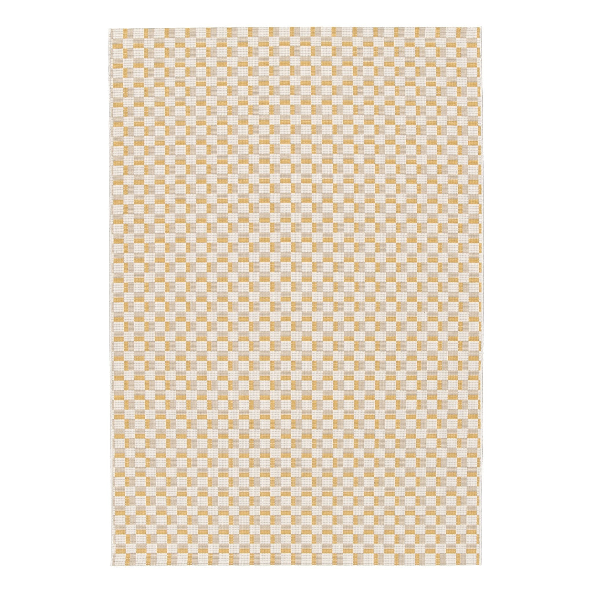 AFK Living vloerkleed Memphis - voor binnen en buiten - geel - 160 x 230 cm