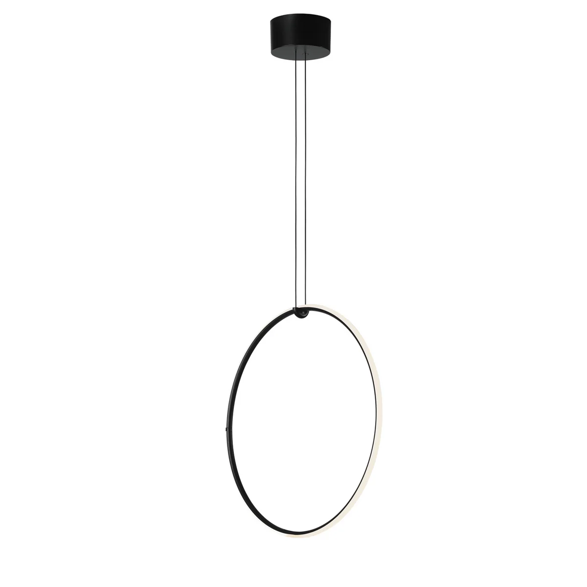 Flos - Arrangements LED Pendelleuchte, round / medium, matt schwarz (inkl. Baldachin)