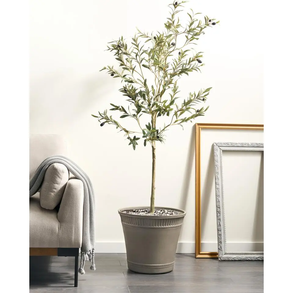 CISTUS - Bloempot - Grijs - 44 cm - Steenmengsel