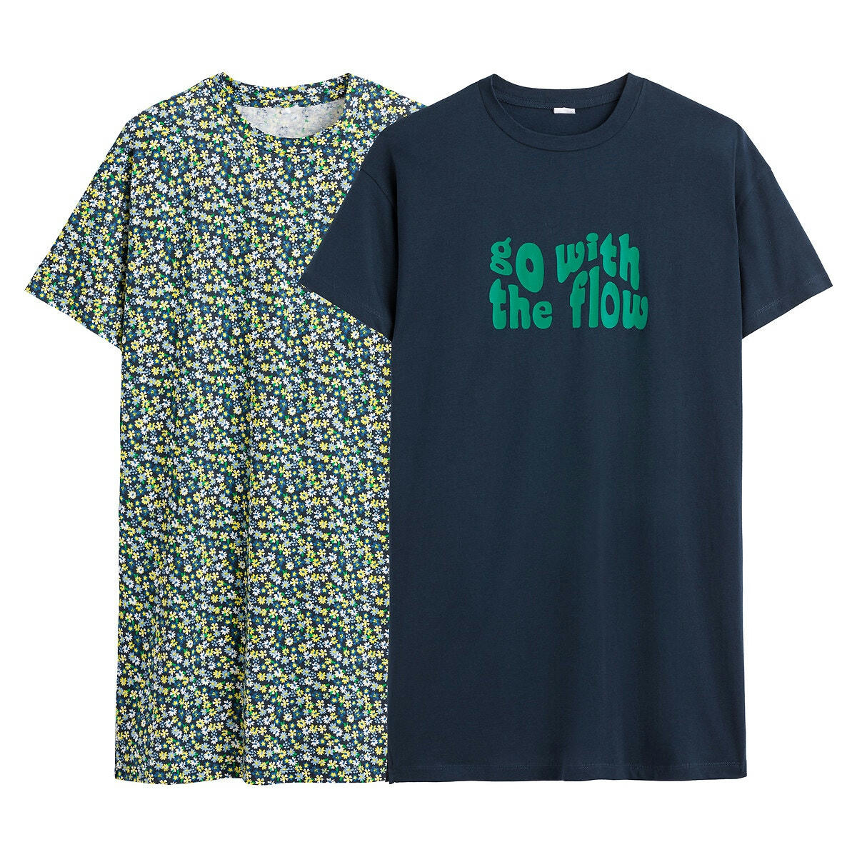 Lot de 2 chemises de nuit courtes