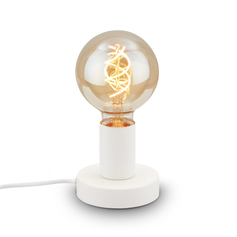 Lampe de table Teepu blanche E27 10 W BRILONER
