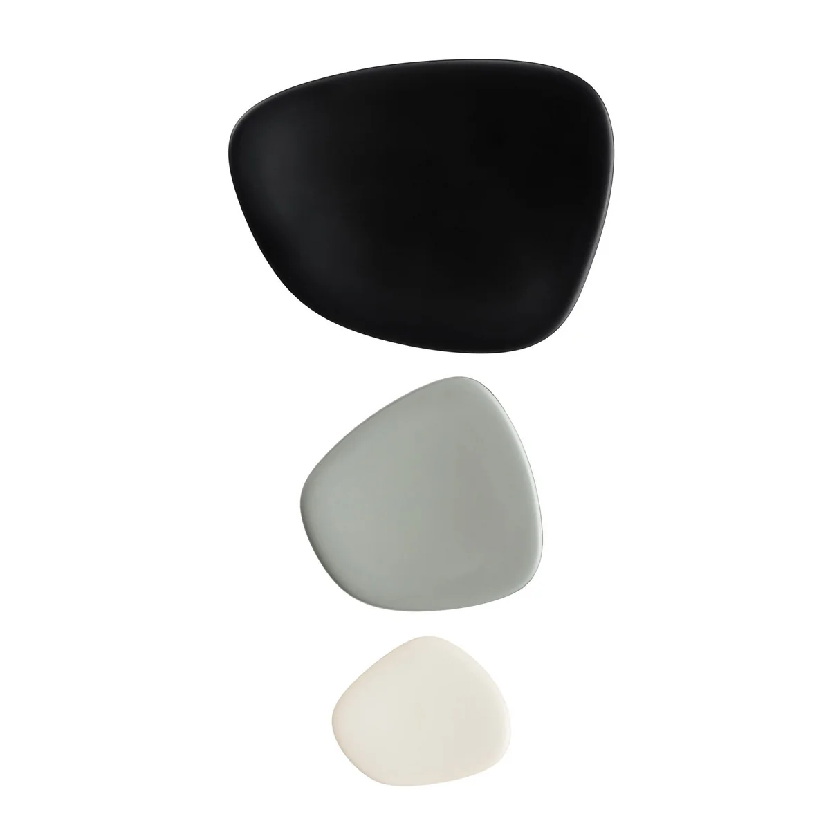 Kartell - Namasté Tablett, schwarz / grau / taupe