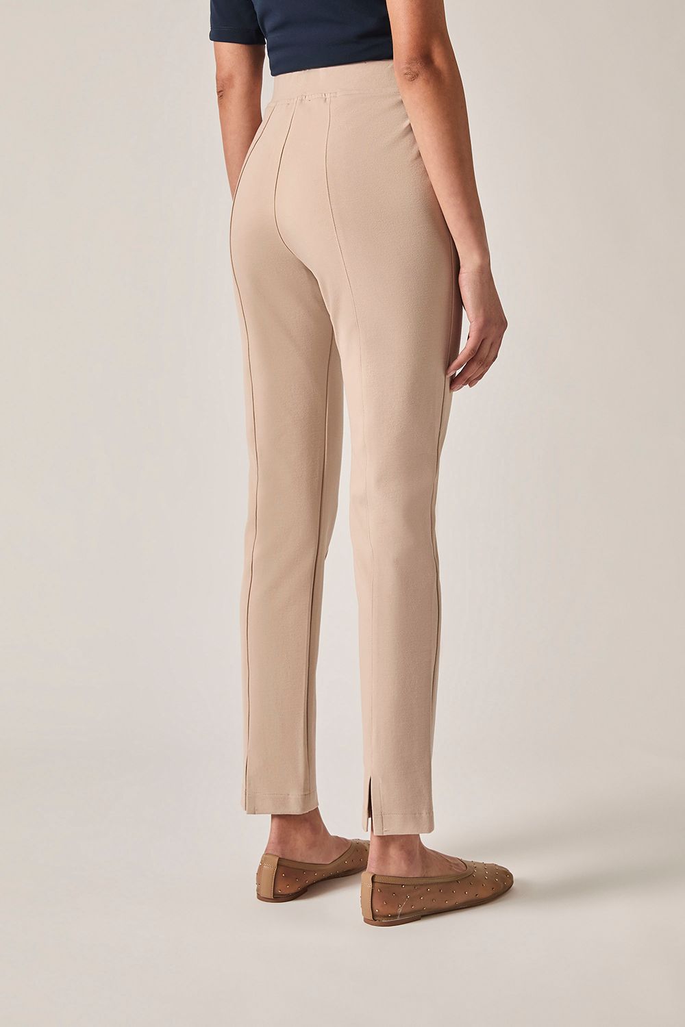 James Lakeland Cigarette Trousers Beige