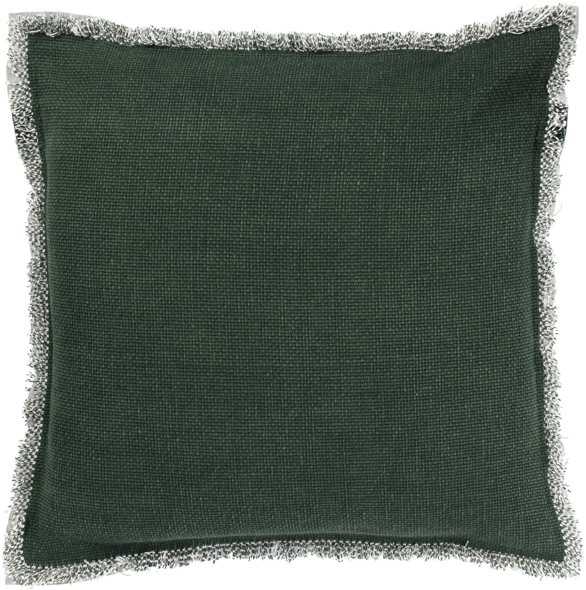 - Housse de coussin vert en coton-60x60 cm uni