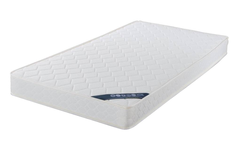 Brassex Platform Bed and Mattress Set, Queen