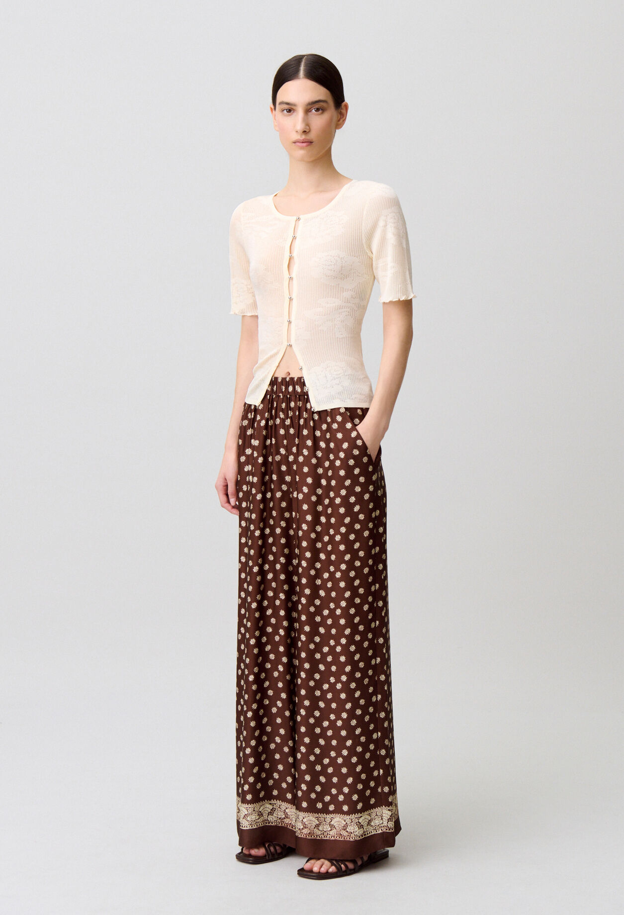 Pantalon fluide imprimé