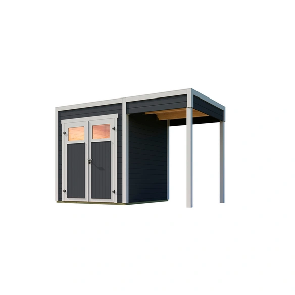Gartenhaus, »Batu«, LxBxH: 200x200x250 cm, carbongrau