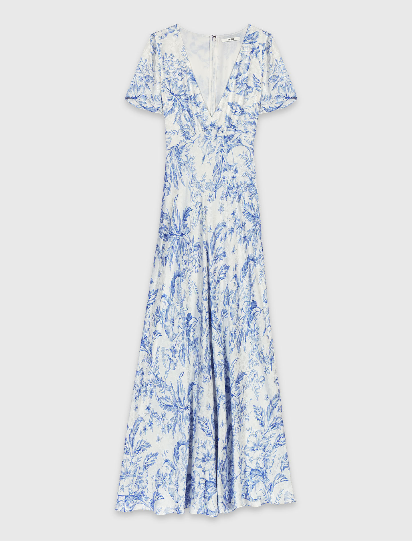 Robe longue fluide imprimée