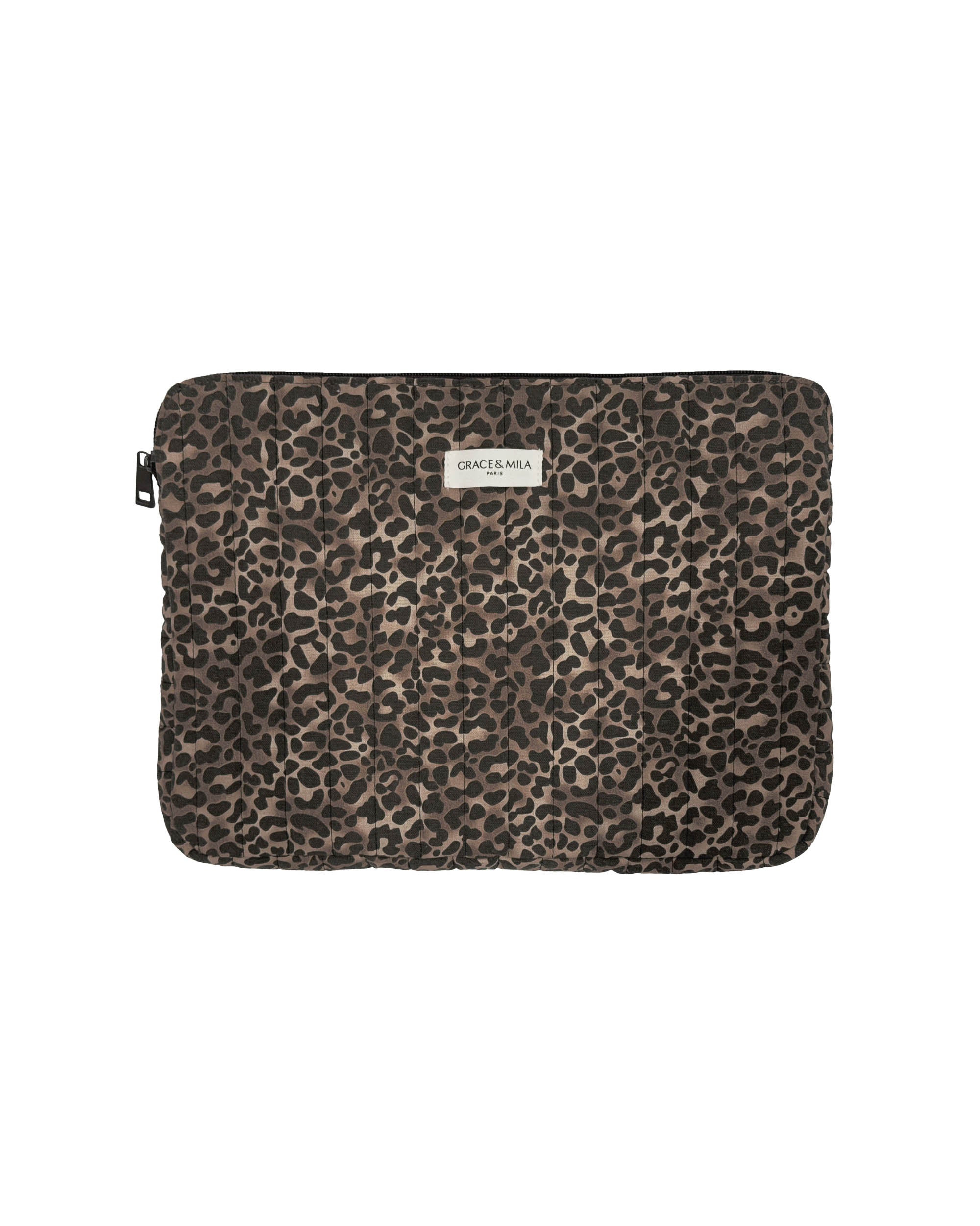 Pochette d'ordinateur leopard Sherry