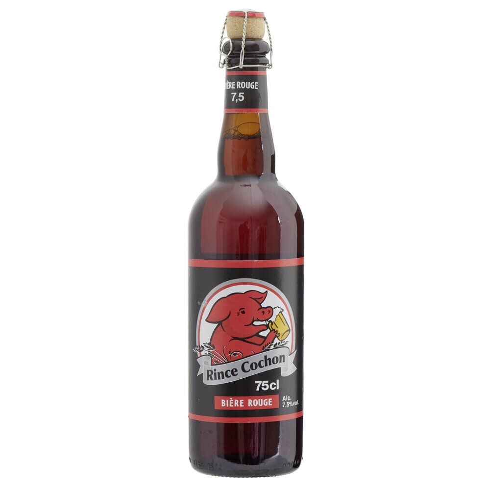 Bière blonde Rince Cochon rouge 7,5% vol. 75cl