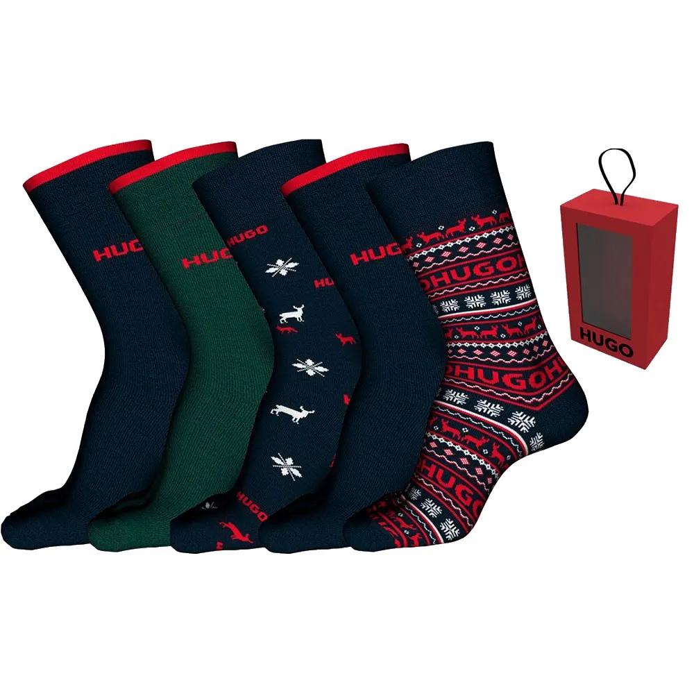 HUGO Christmas 10273537 socks 5 pairs
