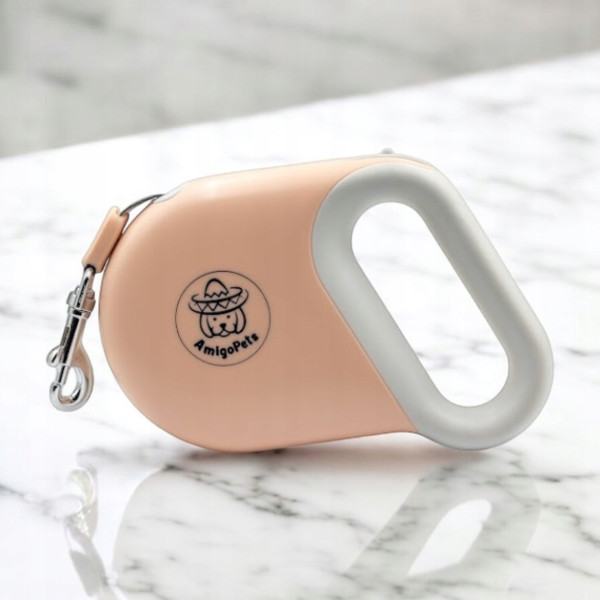 Smycz dla psa automatyczna poręczna elegancka gruba premium