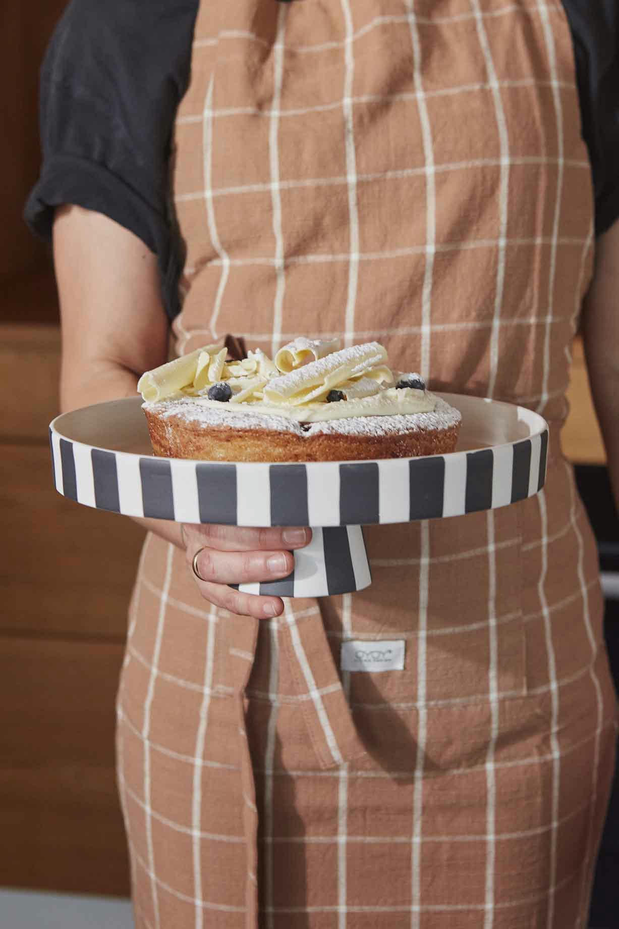 GOBI - Tablier Chef marron en coton organique H92x84cm