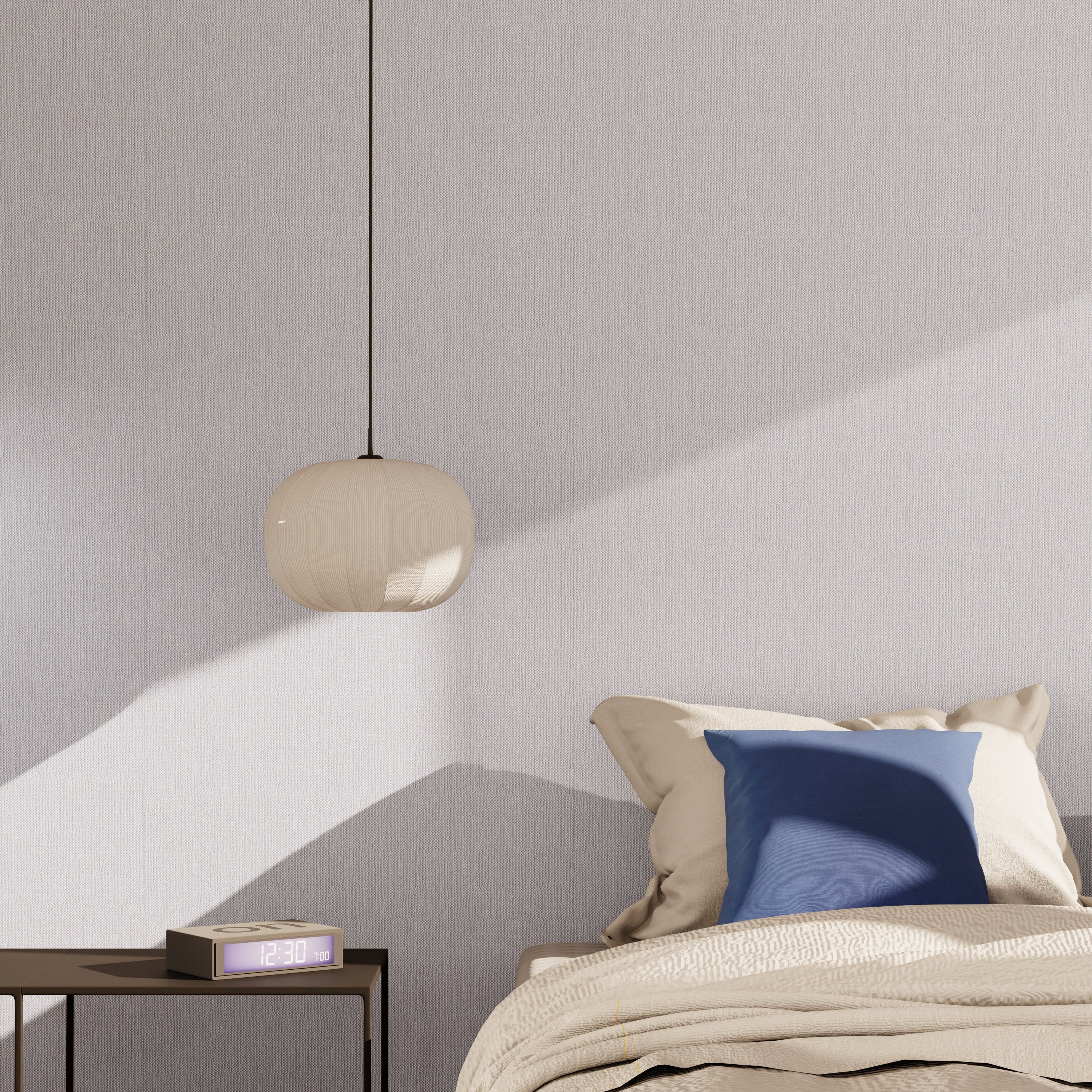Papier peint vinyle PODIUM coloris Gris clair