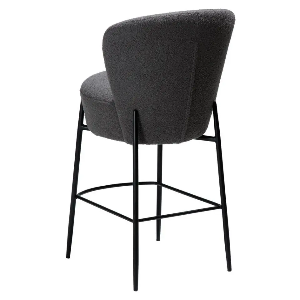 Hioshop Orbit Dan-Form counterstoel boucl&eacute; grijs