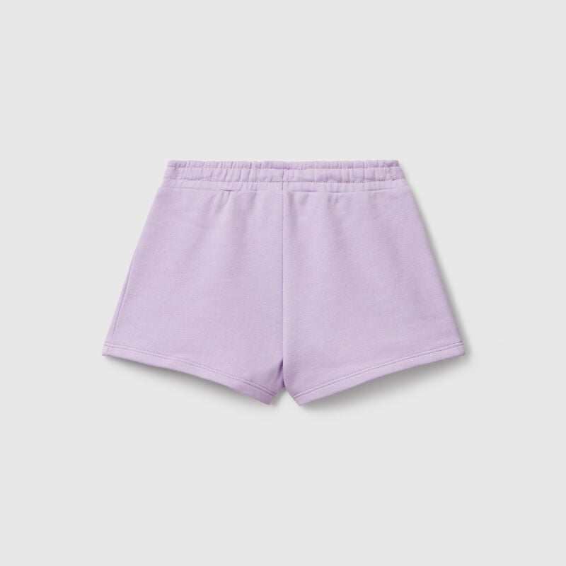 Cotton fleece shorts