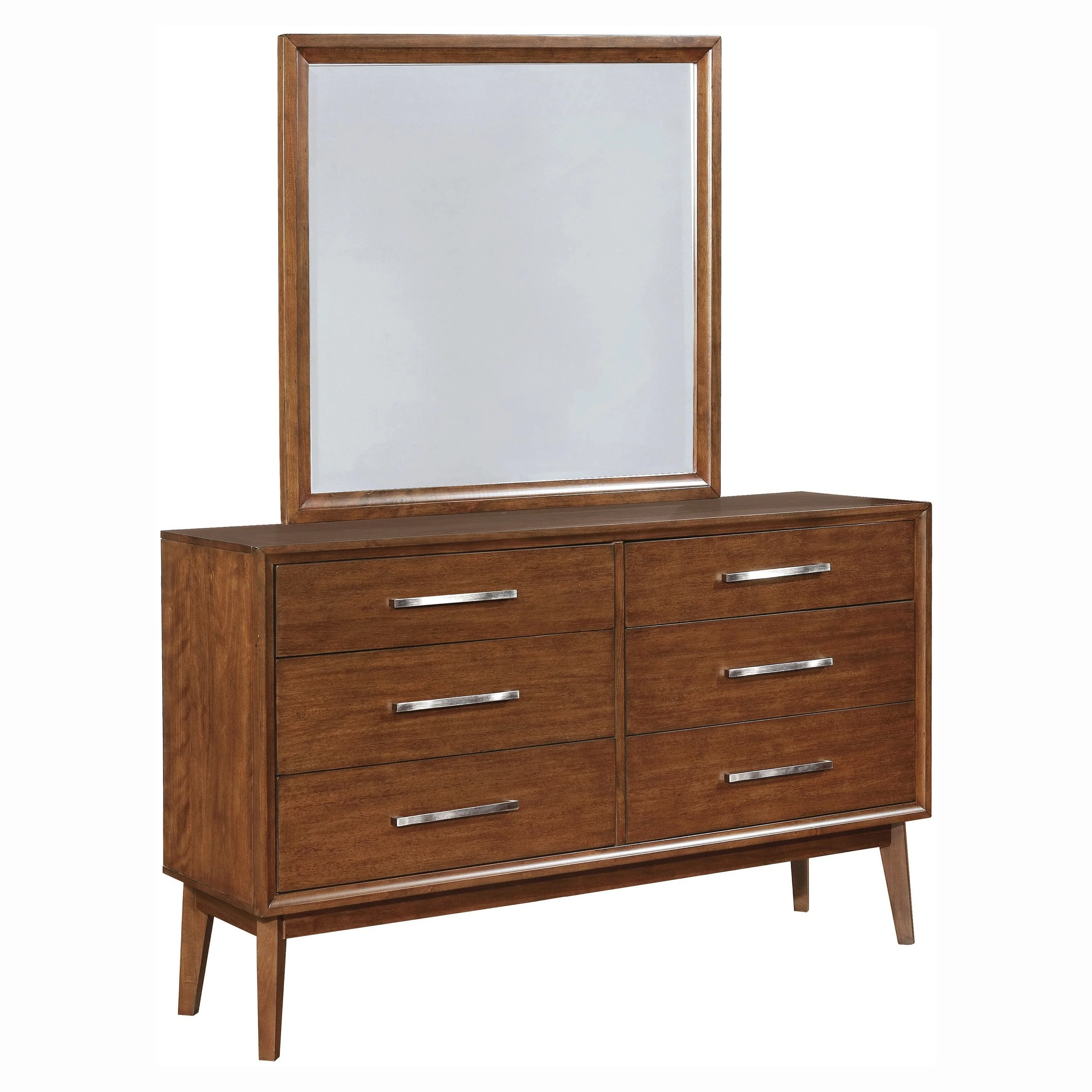 Banning Mid-century Modern Mango 4-piece Bedroom Set