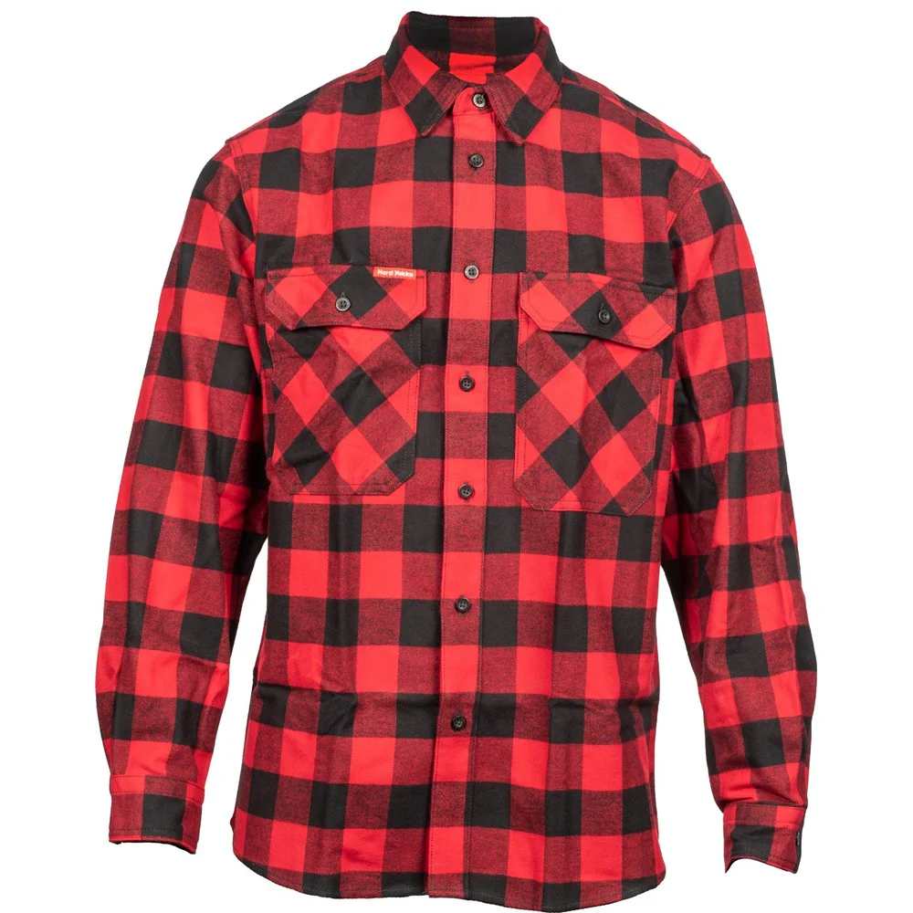 Hard Yakka Long Sleeve Check Flannel Shirt