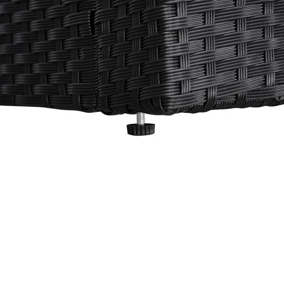Gartenmöbelset »2236«, 4-teilig, Polyrattan/Textil/Metall