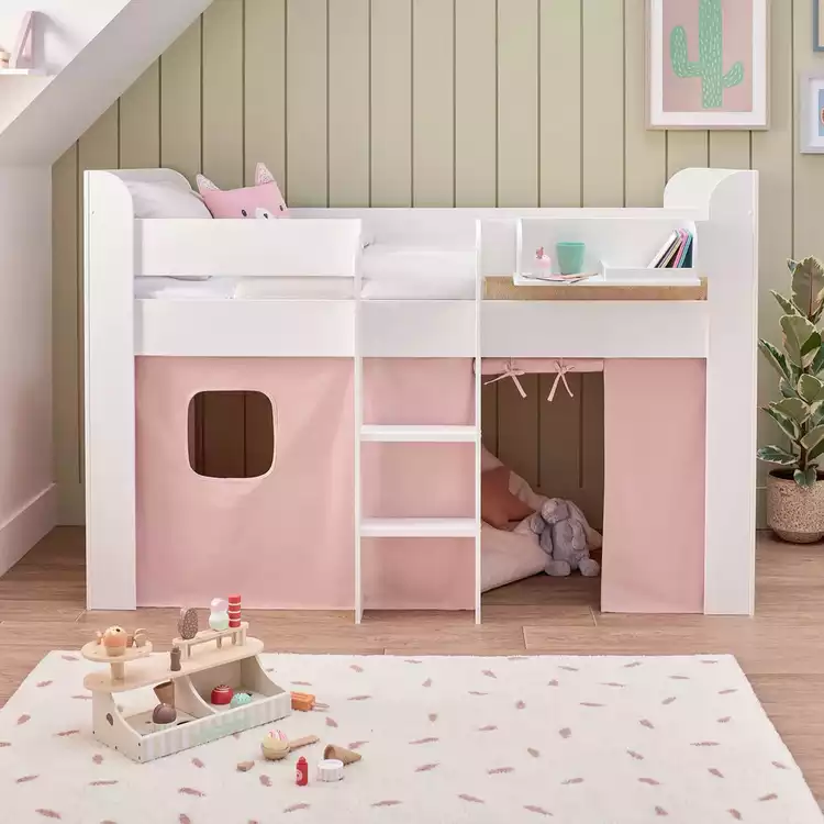 Great Little Trading Company Paddington Midsleeper Bed -Pink