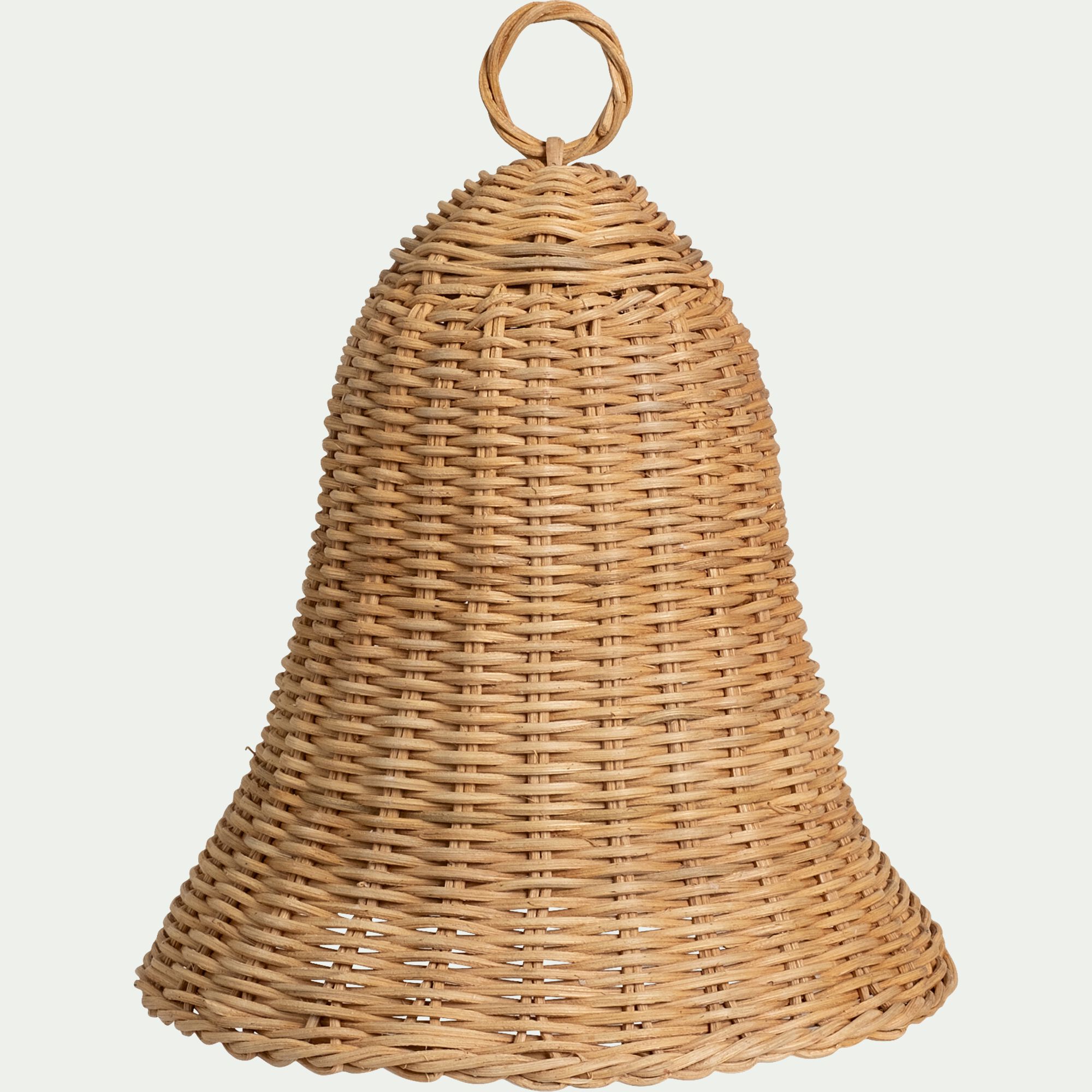 KOLARI - Cloche décorative en rotin D20xH24cm - naturel