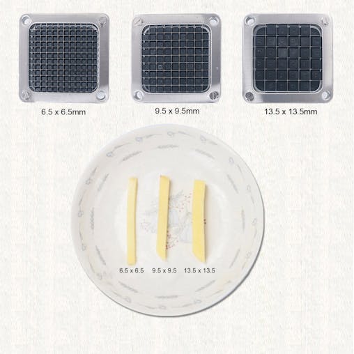 SOGA Commercial Stainless Steel Potato Cutter with 3 Blades
