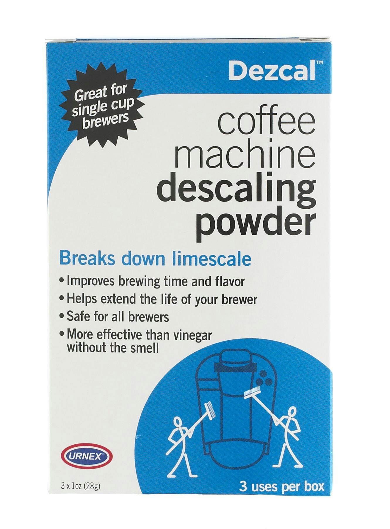 Urnex Descaling Powder For Coffee & Espresso Machines, 3-pk