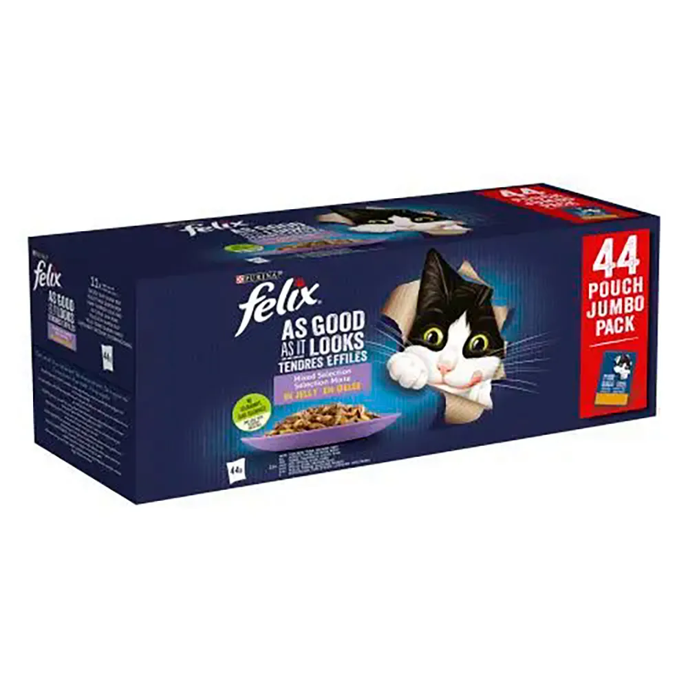 Purina Felix Fantastic Selection of Flavors Assortment Pack wet cat food