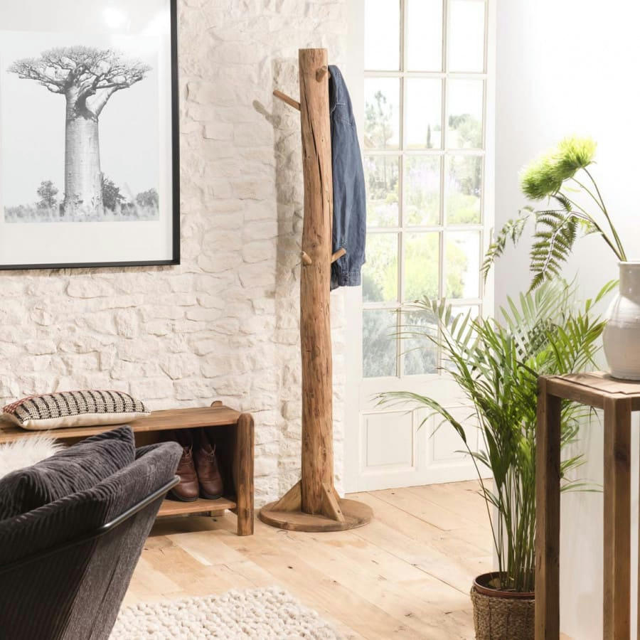 ANDRIAN - Porte-manteau en pin recyclé