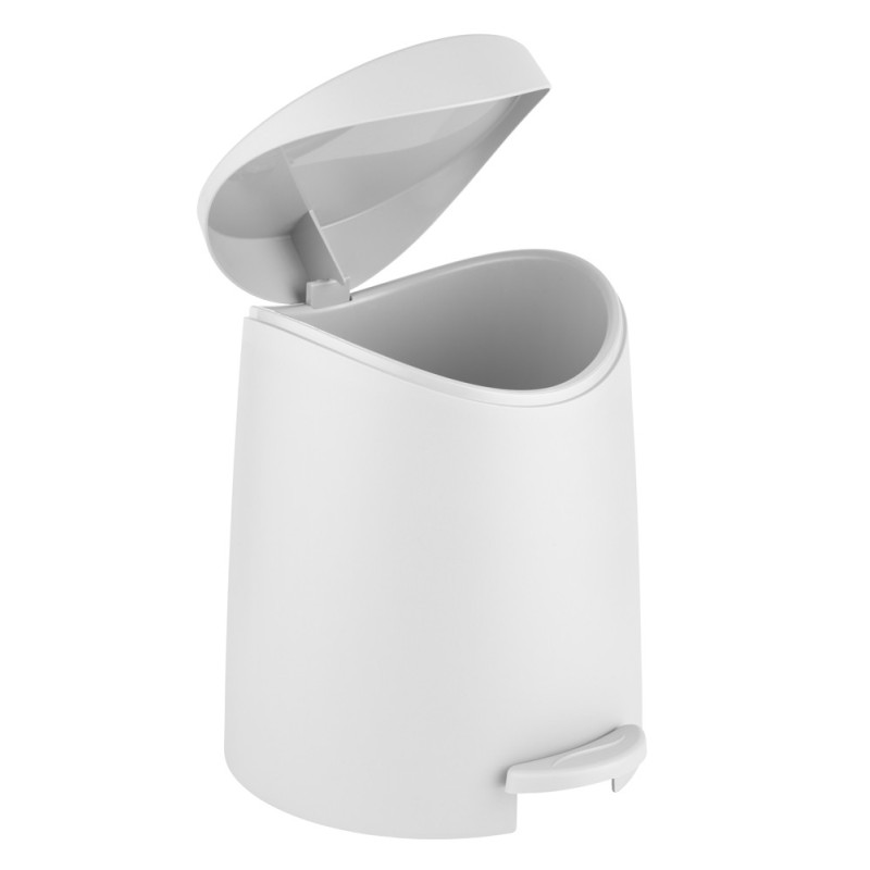 Poubelle à pédale Portes blanche 3 L WENKO