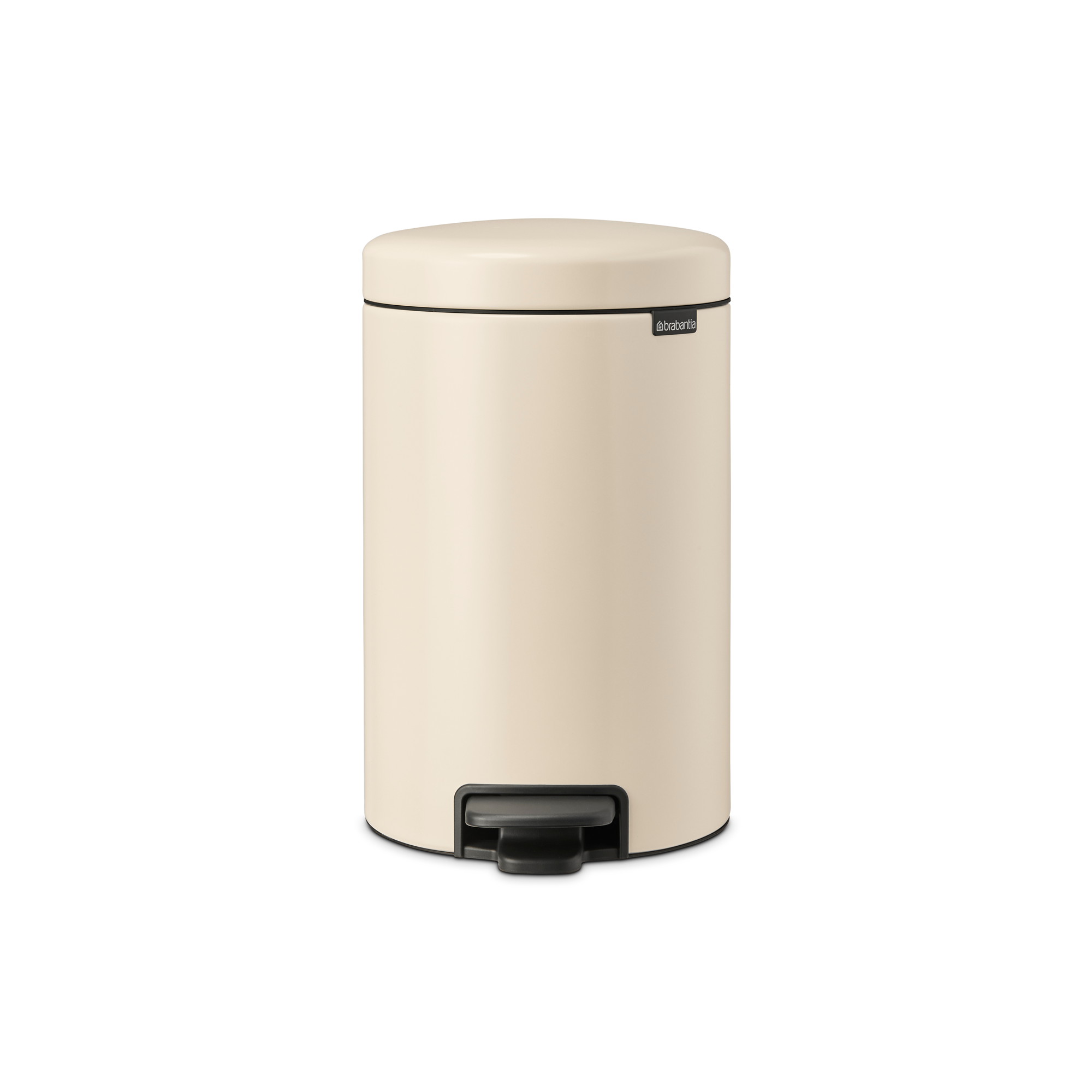 Brabantia NewIcon Pedaalemmer, 12 liter, kunststof binnenemmer - Soft Beige