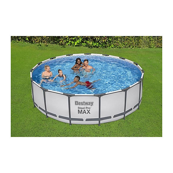 Bestway Piscine hors sol ronde Steel Pro Max 457 x 122 cm avec filtre à cartouche