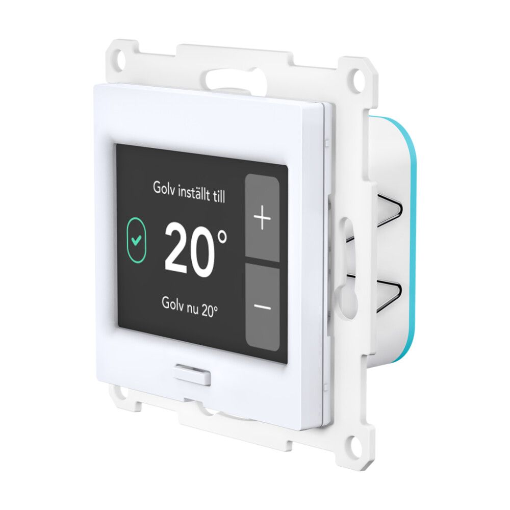 GULVVARMETERMOSTAT PLEJD TRM-01-SW HVIT