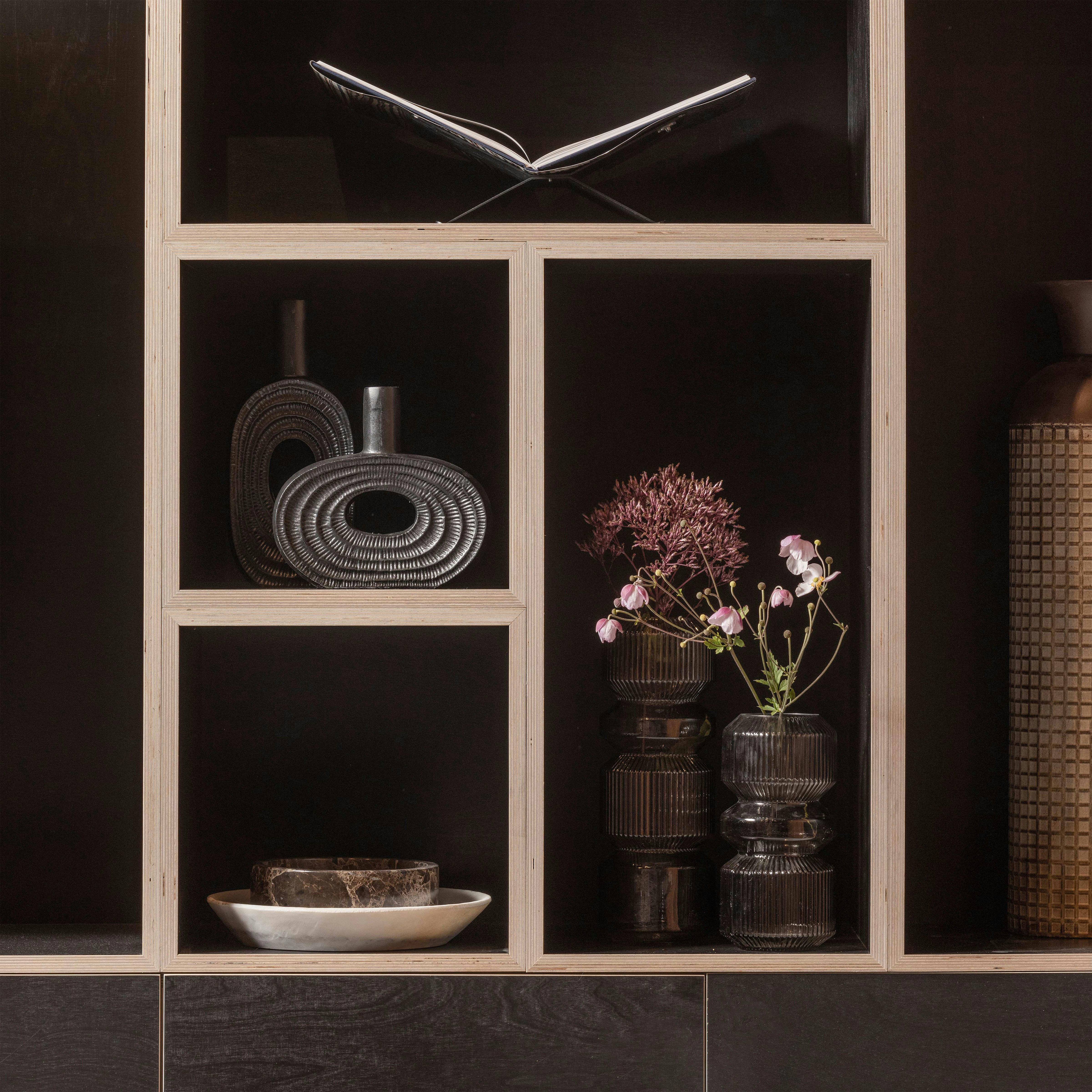 LYLE - Vase en verre H25xD12cm gris