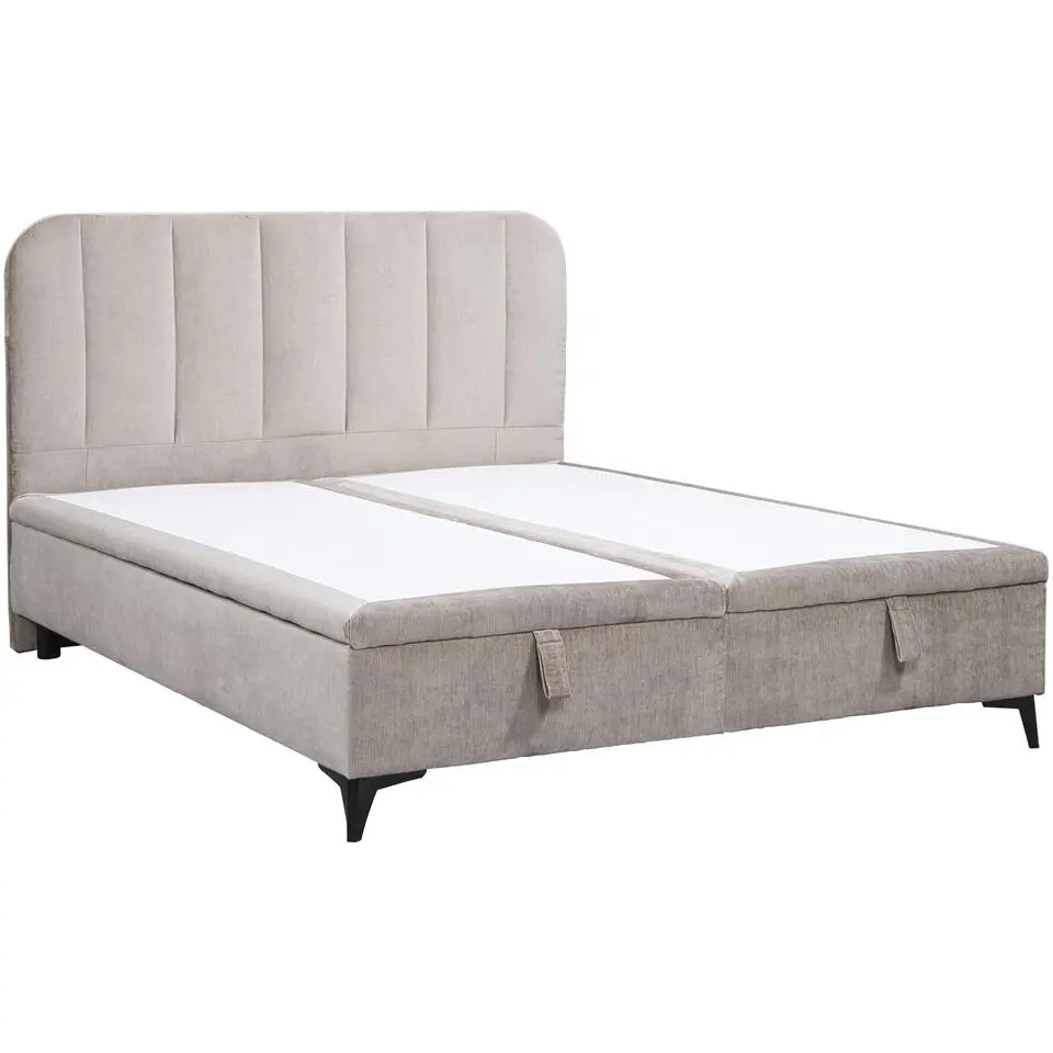 Bed Lizz met opbergruimte - greige - 180x200 cm