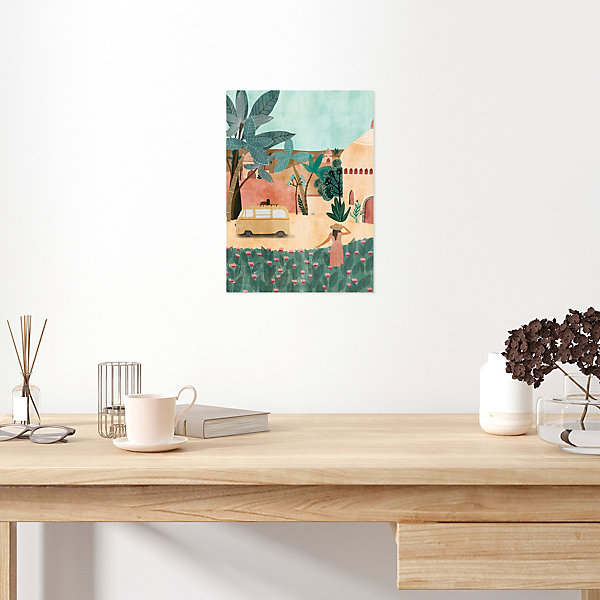 Affiche medina Dada Art l.30 x H.40 cm multicolore