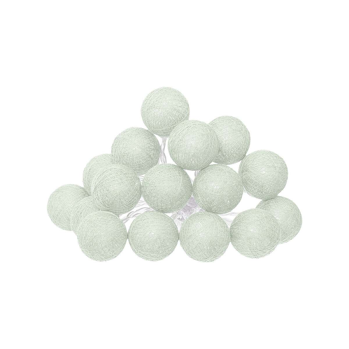 Battery powered LED garland Celadon blue, L.255 cm