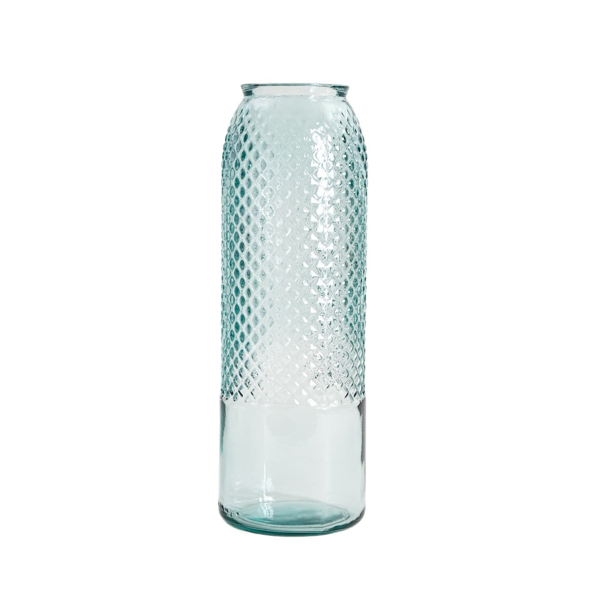 Wazon MIKKA transparentny ze szkła z recyklingu 45 cm HOMLA