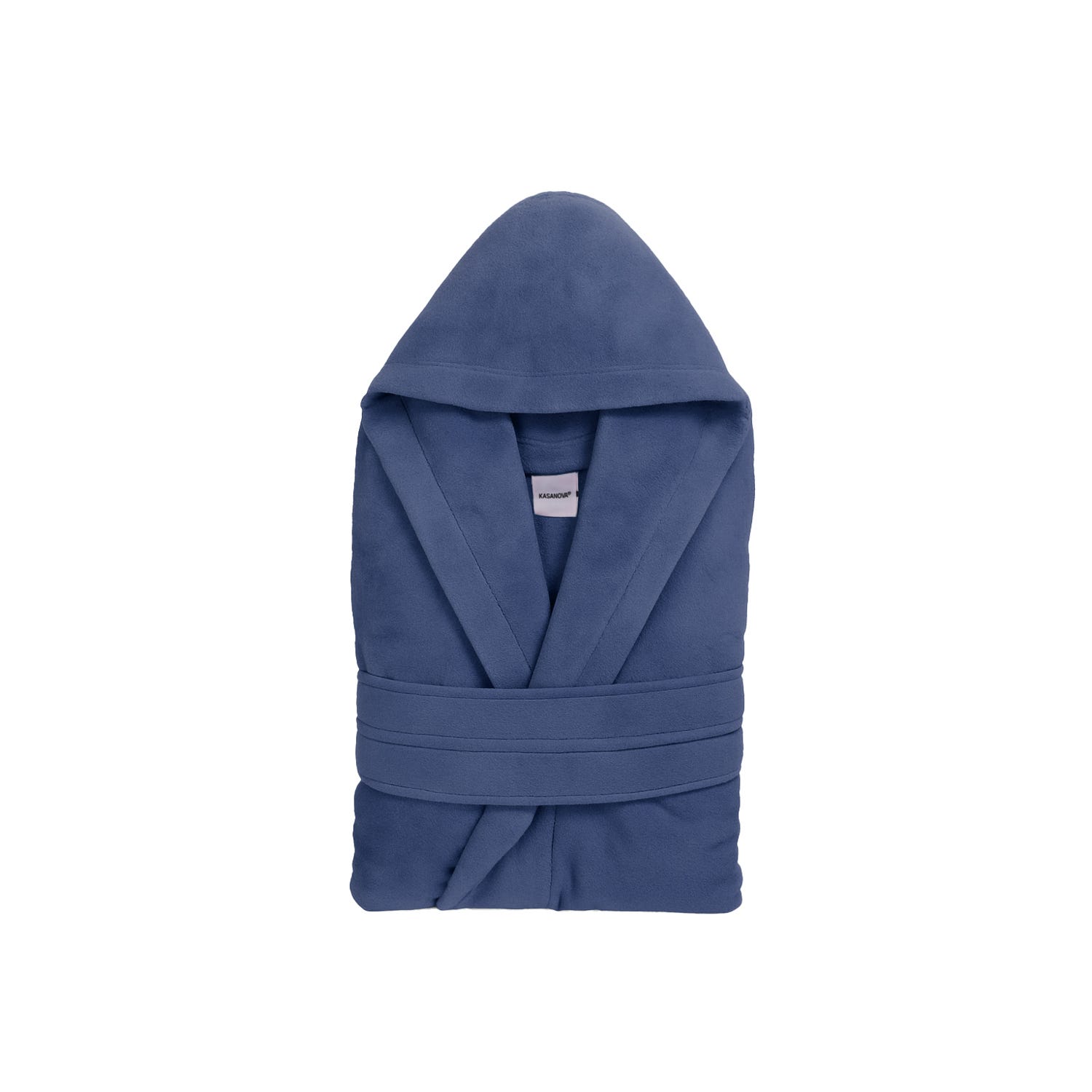 Accappatoio in microfibra blu taglia 6/8 anni bambino
