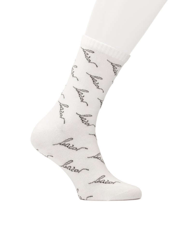 White socks with KAZAR logos
