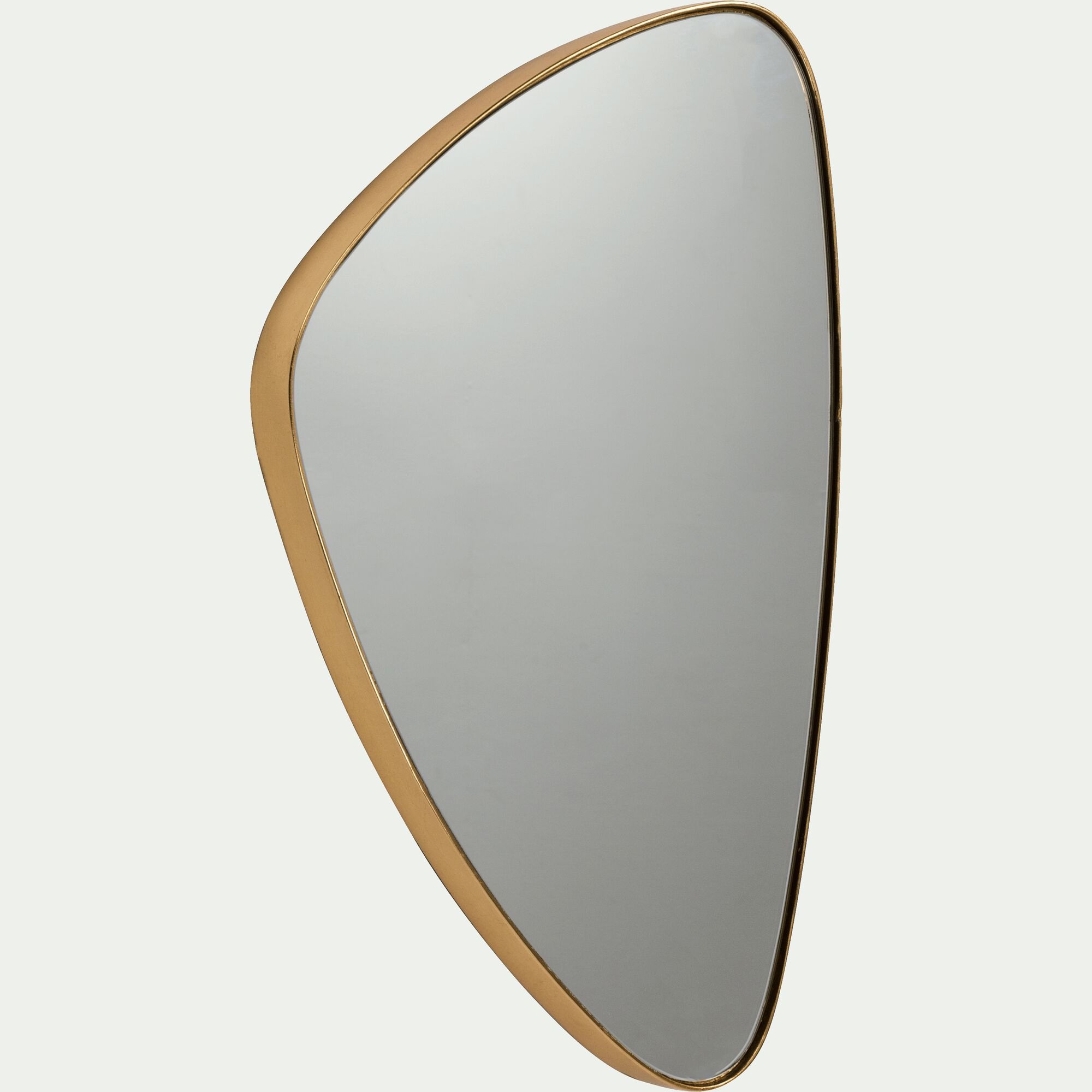 TRELUS - Miroir triangulaire - doré 42x62,5cm