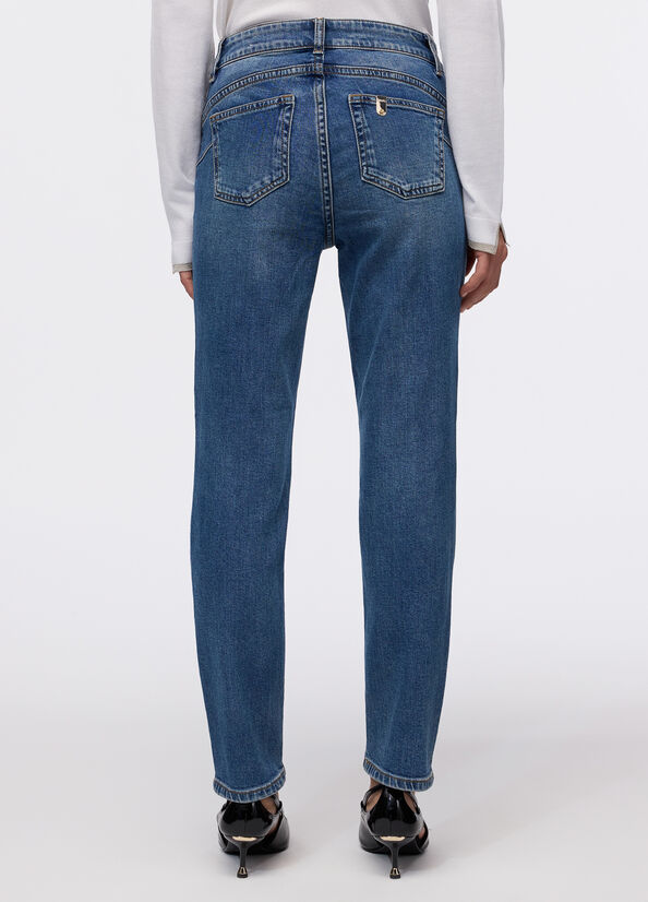 Jeans skinny a vita alta