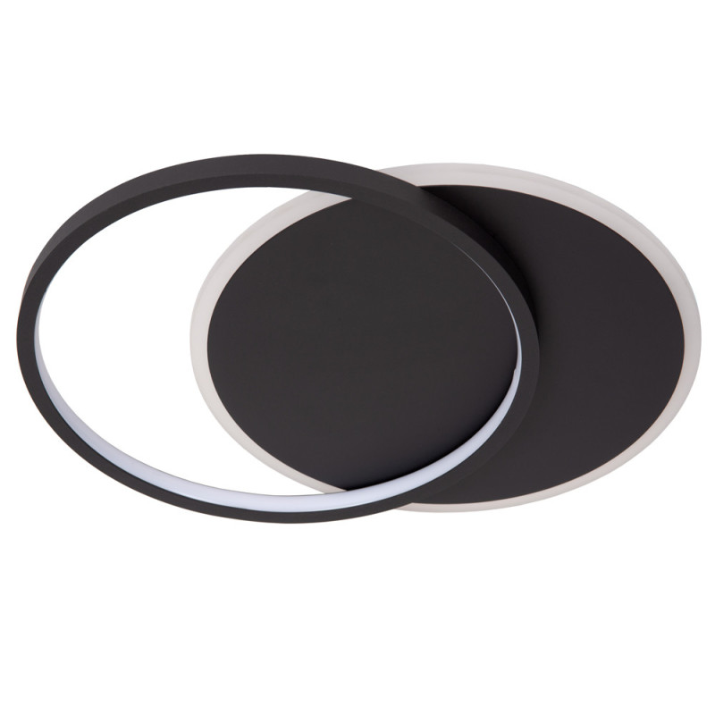 Plafonnier LED Axelle noir 1200 lm 24 W LUCIDE