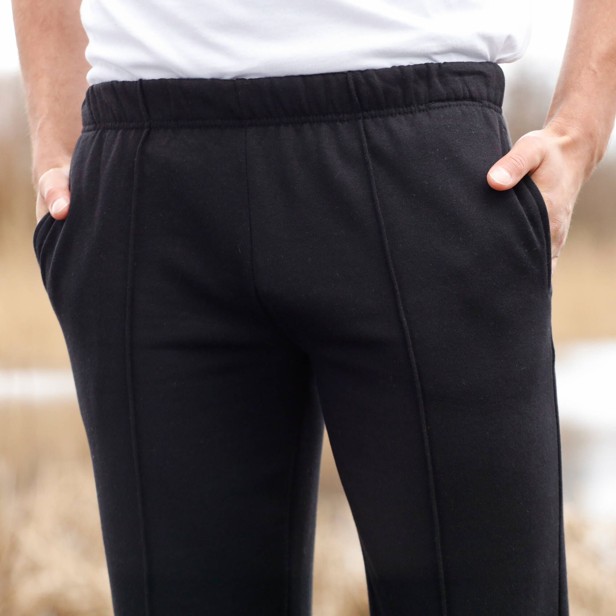 Pantalon loisirs molleton, bas droits